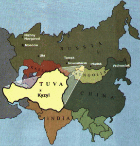 Map of Tuva's location.