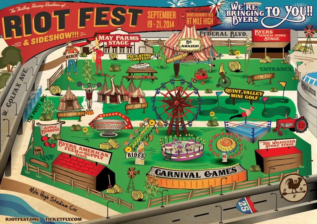 Riot Fest Denver Map