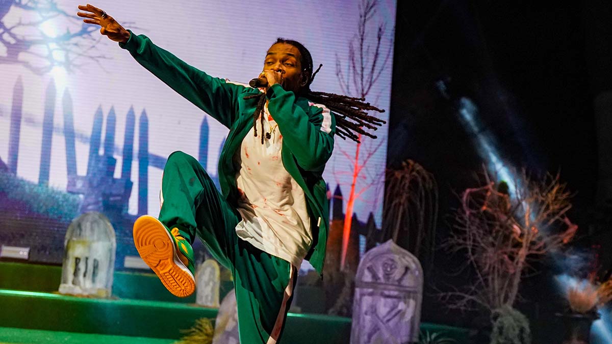 Flatbush Zombies flooded Red Rocks with a great time on the eve of Halloween (Photos: Gerardo Federico)