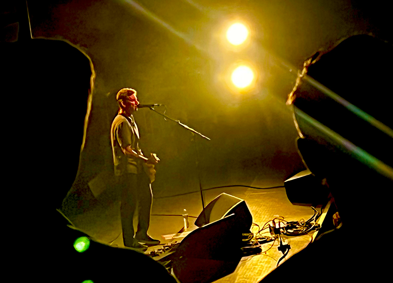 Blake Schwarzenbach of Jawbreaker at the Fillmore Auditorium, Denver, in March 2022 (Photo: James Cuthill)