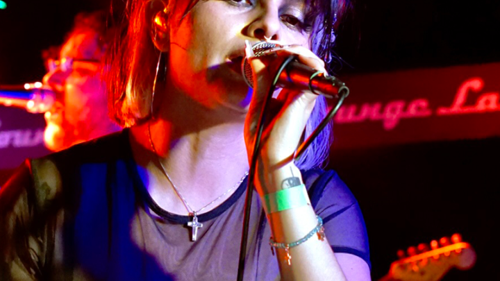 Brianda "Brond" Goyos Leon of Just Friends at the Larimer Lounge in Denver (Photo: Oliver Thieme)