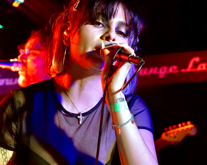 Brianda "Brond" Goyos Leon of Just Friends at the Larimer Lounge in Denver (Photo: Oliver Thieme)